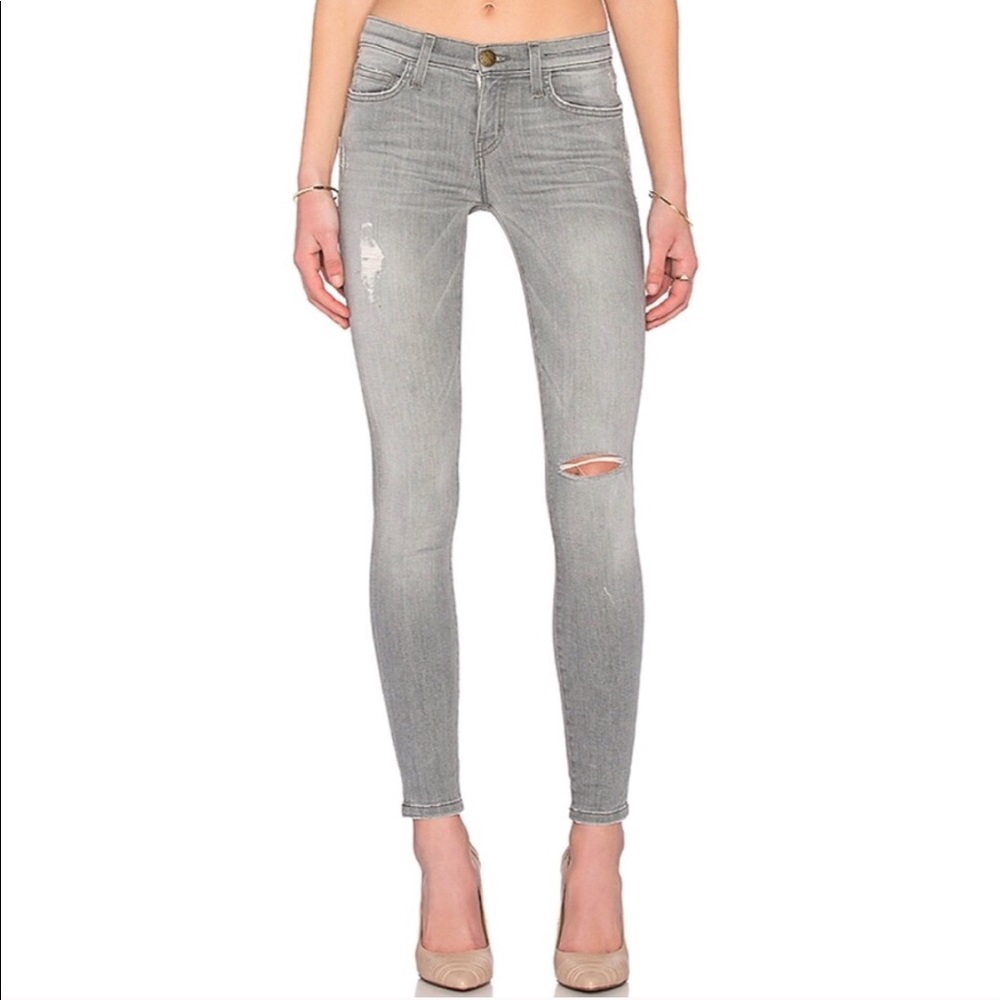 Current / Elliott grey ankle skinny cheville jeans